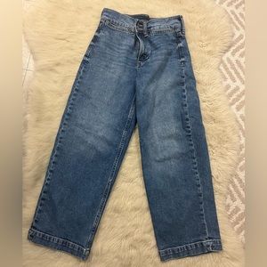 Banana Republic High Rise Wide Leg Crop Jeans size 26